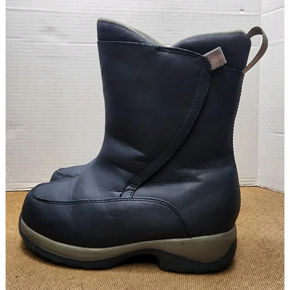 Lands' End Big Boys Girls Winter Snow Boots Blue Unisex Size 3
